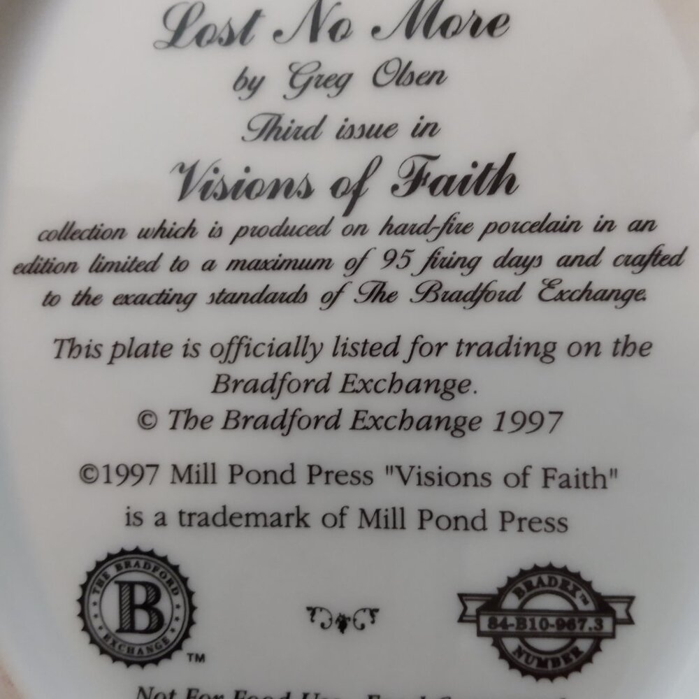 Beautiful plate, numbered & dated - Picture 2 of 7